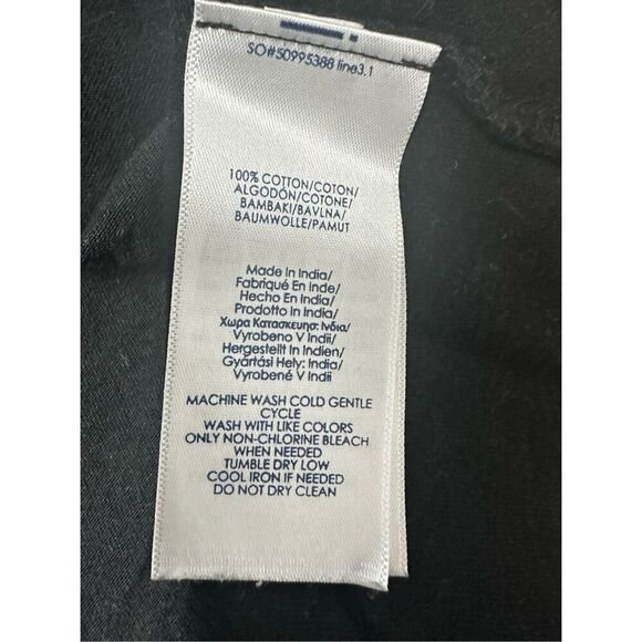 Chaps Men’s Black T-shirt Embroidered Logo Size XXL - Picture 8 of 9